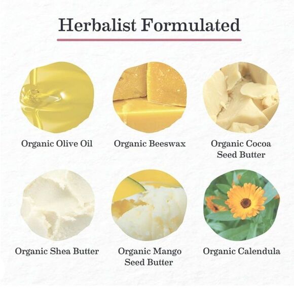 NEW Organic Nipple Butter Breastfeeding Cream by Earth Mama In BOX Safe Feeding - Picture 4 of 6